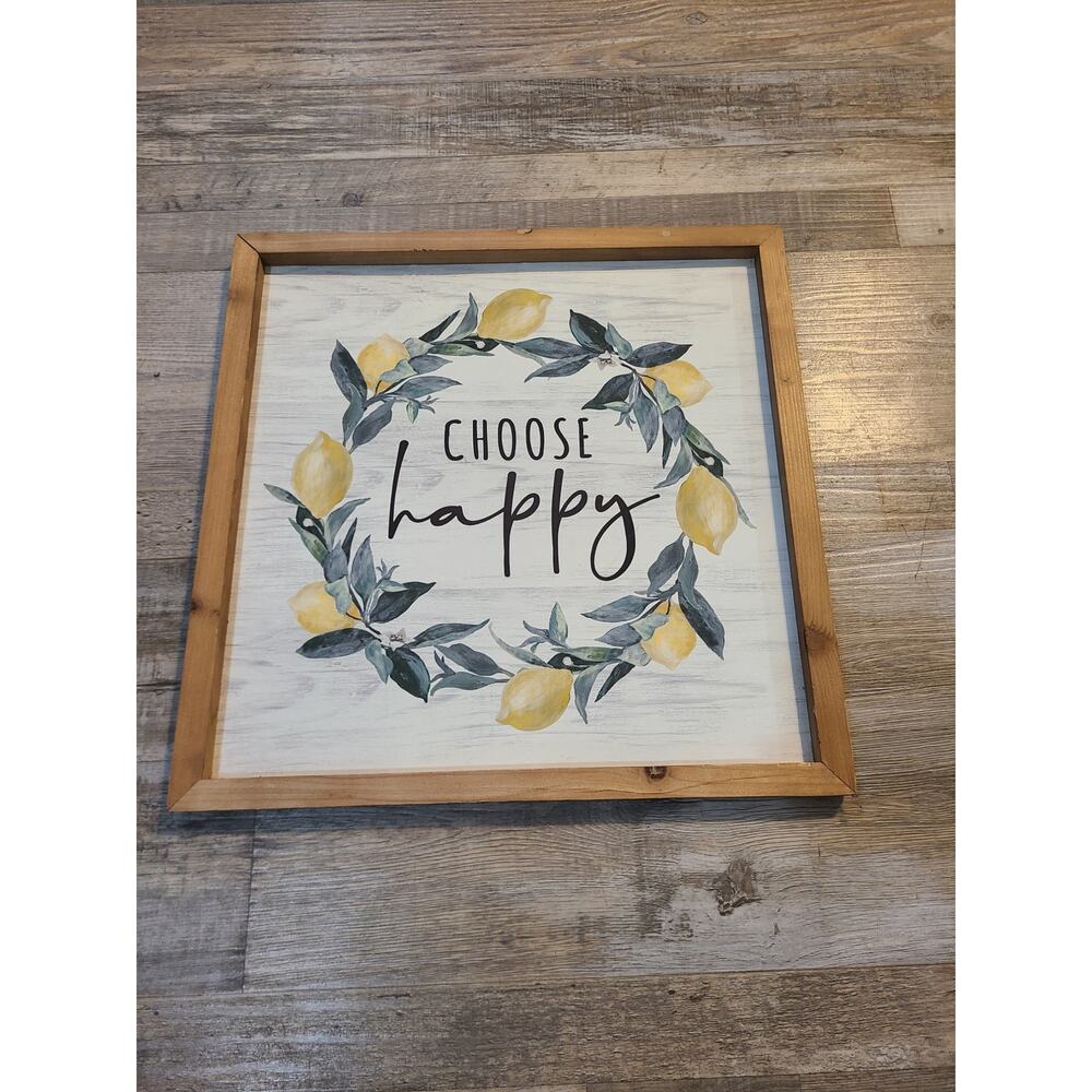 unknown brand "choose happy" decorative wall hanger